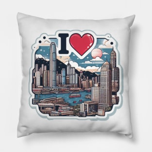 I Love Hong Kong Pillow