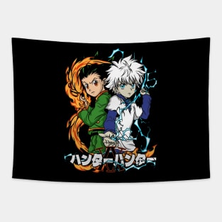 Gon & Killua Vector Art Tapestry