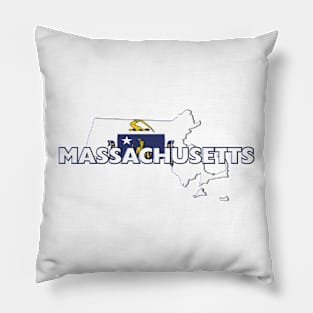 Massachusetts Colored State Pillow