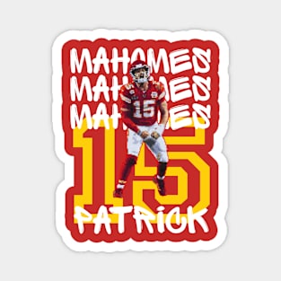 Mahomes chiefs pixel art Magnet