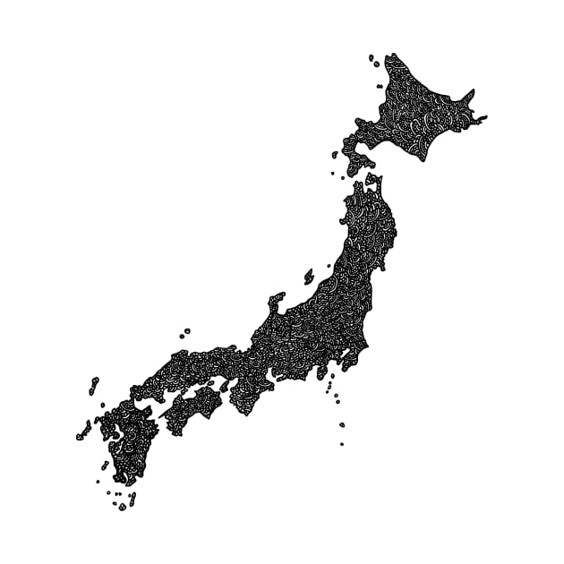 Japan with Prefectures by Naoswestvillage