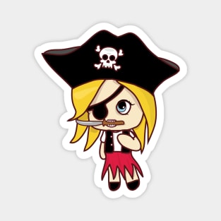 Girly Pirate Magnet