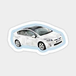 Low Poly Prius Magnet