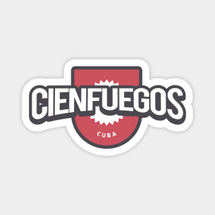 Cienfuegos Retro Badge Magnet