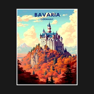 Castle Bavaria - Germany Travel and Tourism Print T-Shirt