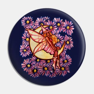 Halloween Fairy Witch Pin