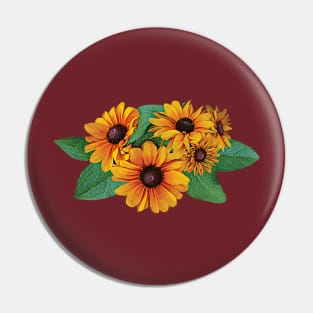 Daisies - Golden Yellow Gerbera Daisies Pin