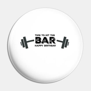 Workout Buddy Birthday Card Pin