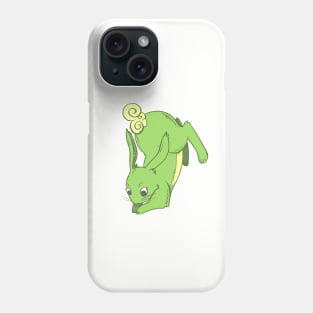 Shamrock Green Rabbit Post-Pounce Phone Case