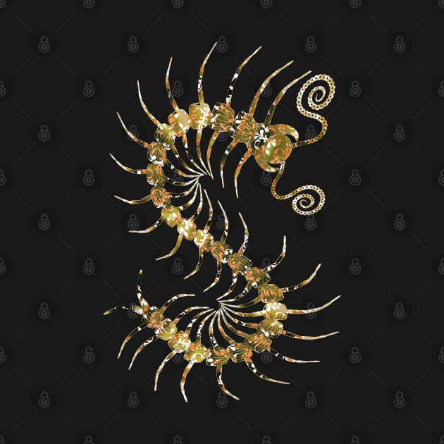 Yellow Ornate Centipede by IgorAndMore