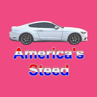 America's Steed - White Pastel T-Shirt