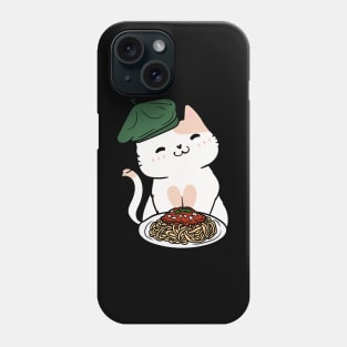 Cat eating Spaghetti - Persian Phone Case