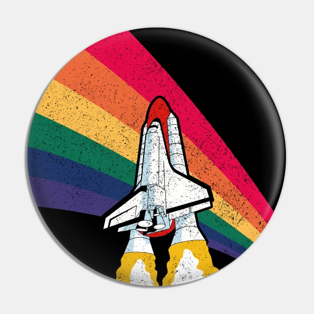 Nasa Space Shuttle Launch Pride Pin by kaeru