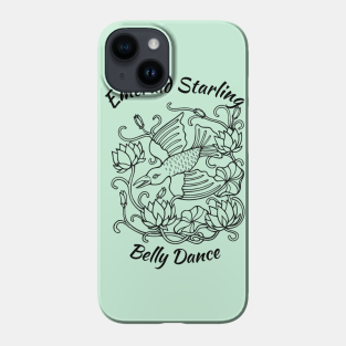 Belly Dance Phone Case - Emerald Starling Belly Dance Logo by EmeraldStarlingBD