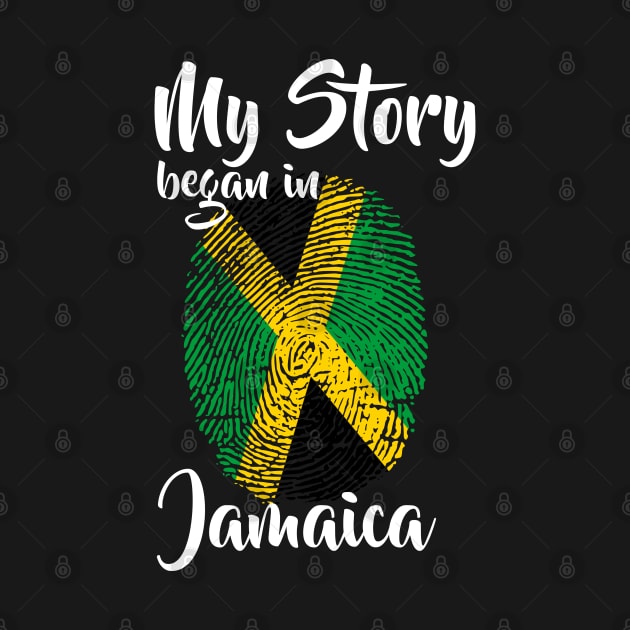 Jamaica Flag Fingerprint My Story DNA Jamaican by Your Culture & Merch