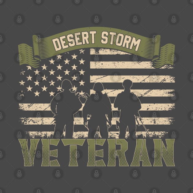 Desert Storm Veteran T-shirt by Kingdom Arts and Designs