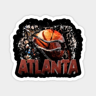 Classic Sports Atlanta Proud Name Basketball Magnet