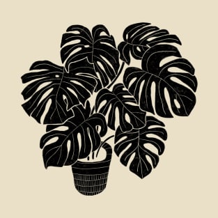 Black & White Plants / Monstera Deliciosa T-Shirt