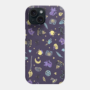 Wicca Witch Pattern Design Phone Case