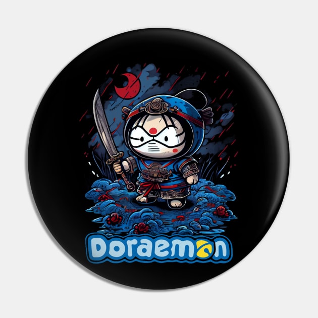 Samurai Doraemon Pin by gblackid