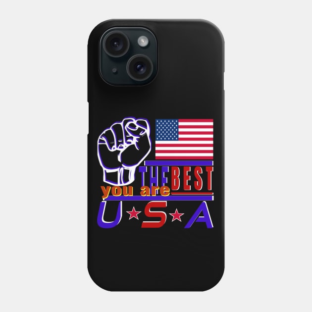 You Are The Best USA 2020-American Flag Design 2020 Phone Case by Top-you