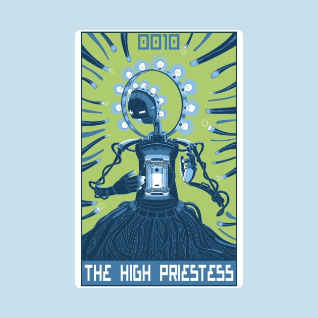 Robo Tarot: The High Priestess by PeterTheHague