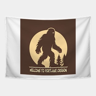 Welcome to Portland - Meet My Friend, Bigfoot Tapestry