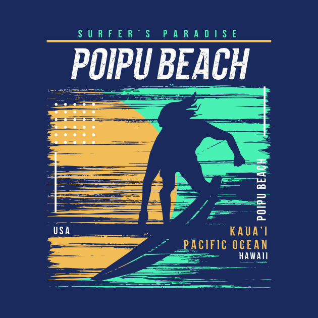 Retro Surfing Poipu Beach Kauai Hawaii // Vintage Surfer Beach // Surfer's Paradise by Now Boarding