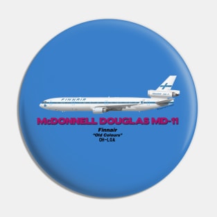 McDonnell Douglas MD-11 - Finnair "Old Colours" Pin