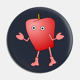 Apple Critter Pin