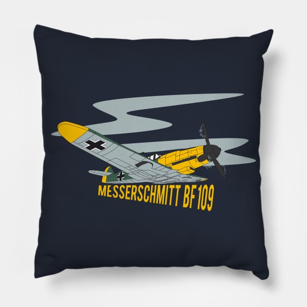 Unique design of Messerschmitt BF 109 Pillow by FAawRay