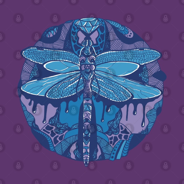 Mountain Blue Circle of the Dragonfly by kenallouis