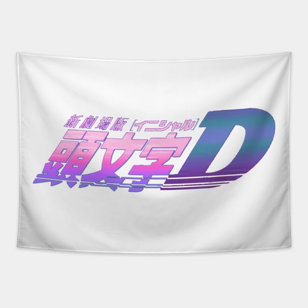 Initial D logo Tapestry by mrcatguys