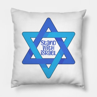 Stand with Israel - Star of David Pillow