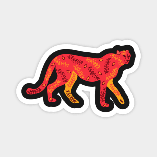 Henna Jaguar Magnet