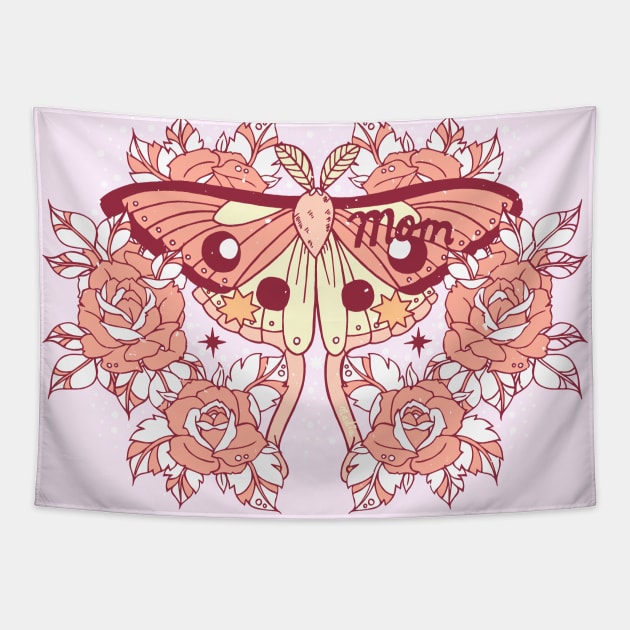 Lady Moth Tapestry by Nadia D