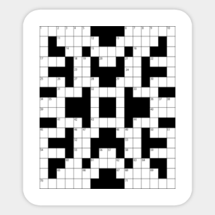 Crossword Puzzle Stickers | TeePublic