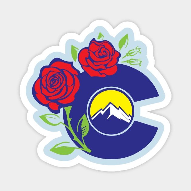 Colorado Rose Magnet by Adotreid