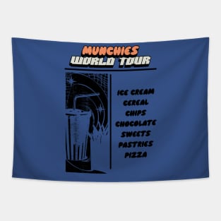 Munchies Hungry Snacks Sweets Junk Food Lover Foodie Tapestry