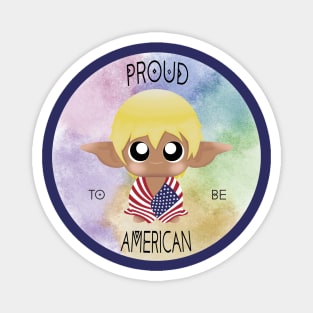 Proud to be American (Sleepy Forest Creatures) Magnet