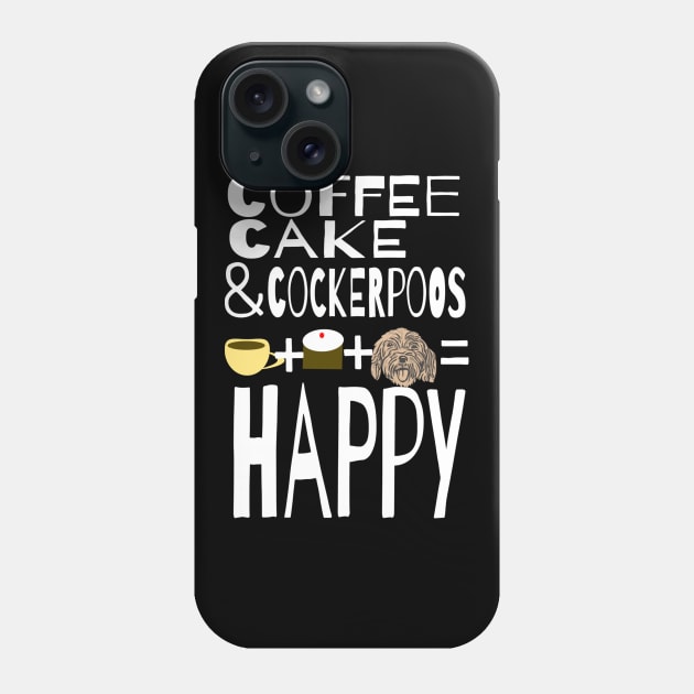 Coffee, Cake & Cockapoos Phone Case by KristinaEvans126