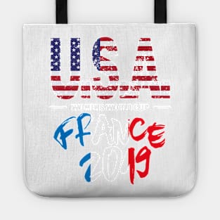 America Football Flag Distressed Soccer Tote