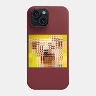 Glass Block Yorkie looking at you Phone Case