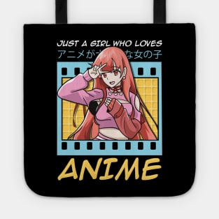 Cute & Funny Just A Girl Who Loves Anime Tote