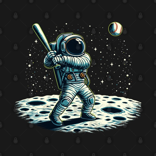 Baseball Novelty Astronaut Funny Baseball by KsuAnn