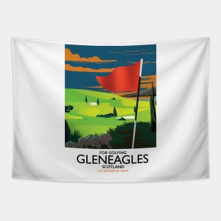 Gleneagles Scotland Golf Tapestry