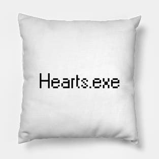 Hearts.exe Pillow