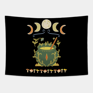 COTTAGECORE Cauldron Tapestry