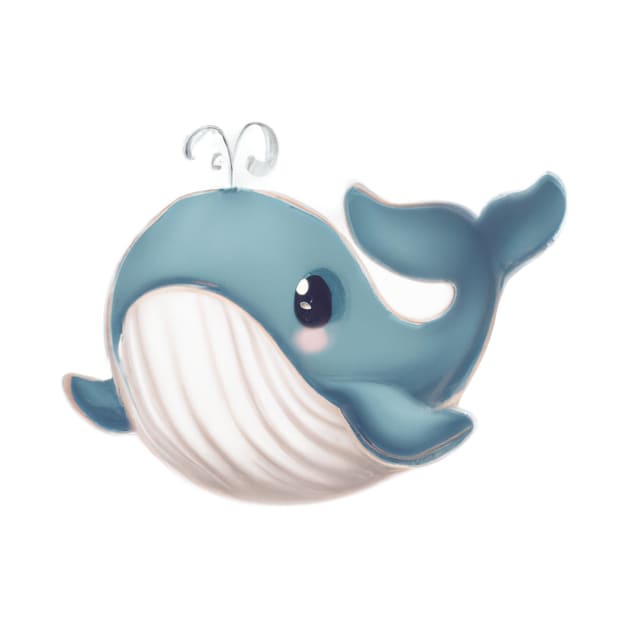 Cute Whale Drawing by Play Zoo
