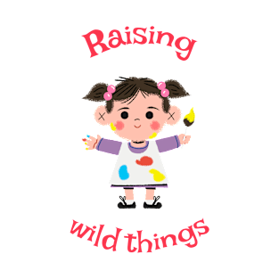 Raising wild things painting T-Shirt